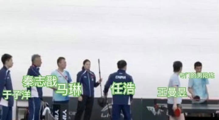 #打完比赛马琳先走了留孙颖莎在采访#看人下菜碟哦，对比多明显​