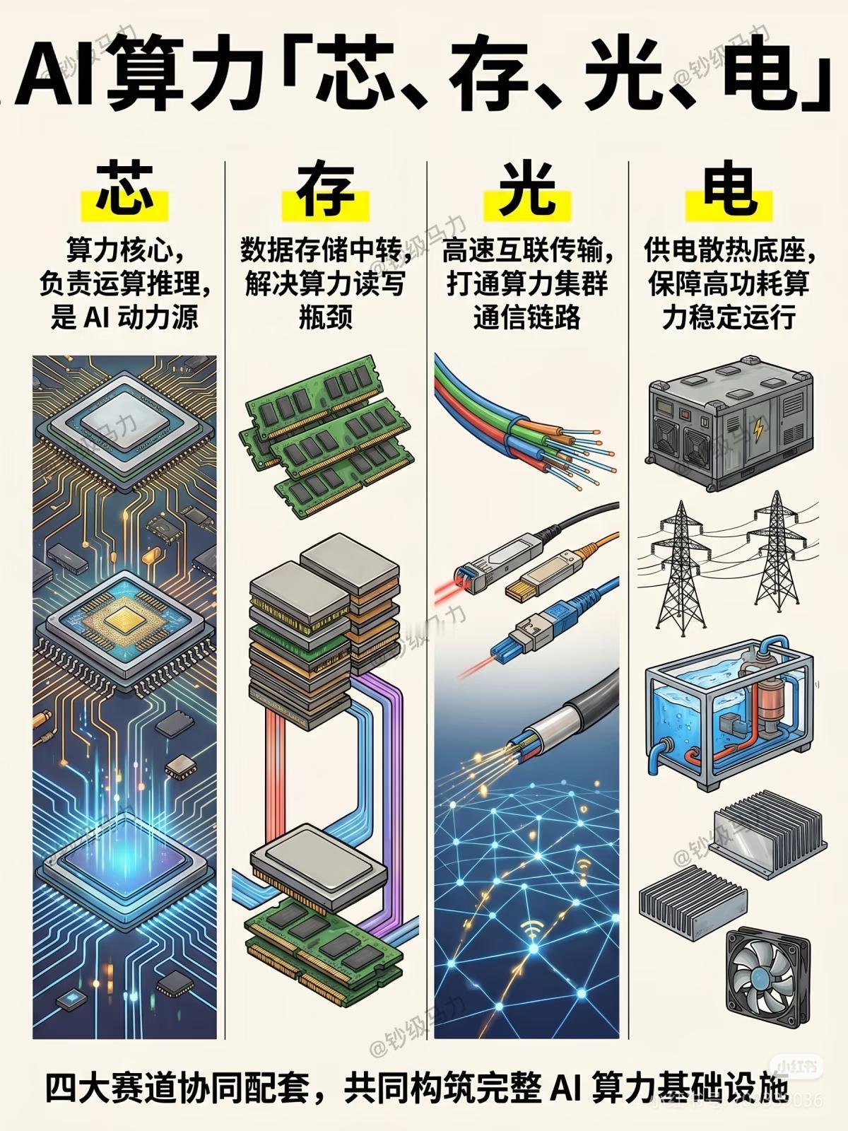 AI算力的真相，根本不止GPU看懂芯、存、光、电，才算看懂真正的AI算力底