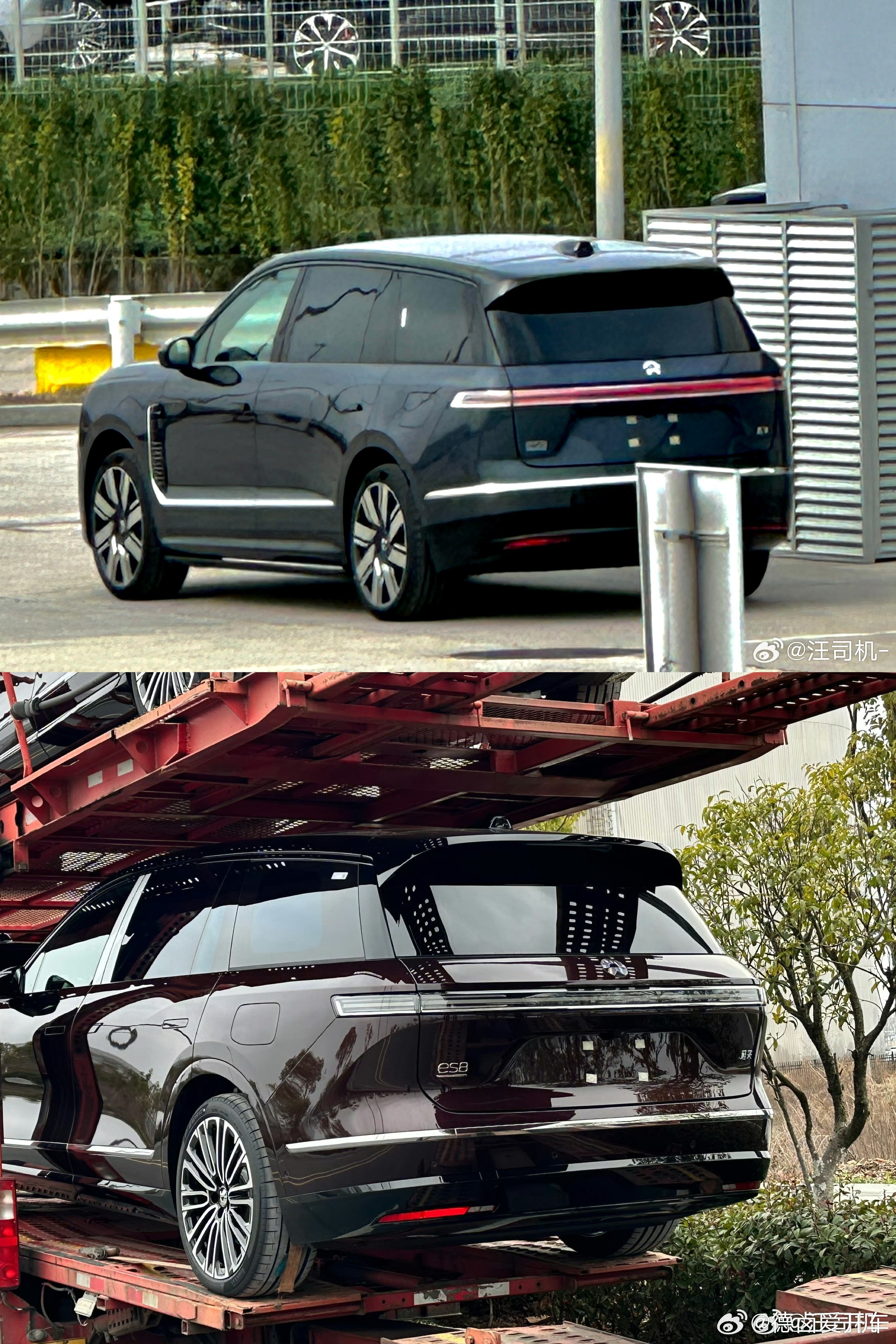 全新ES8预计会推出这款酒红色车漆，目前蔚来ES9准量产车也已经下线，本月预