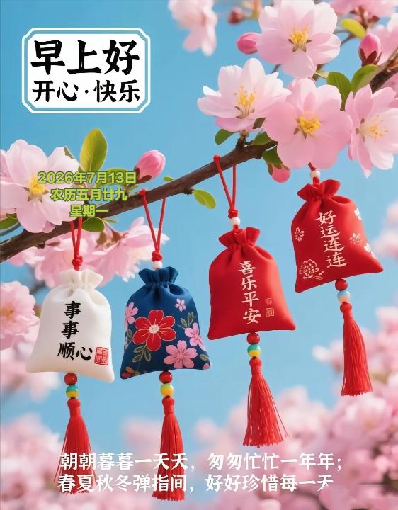 2026年7月13日农历五月廿九 星期一 农历五月廿九为本月晦日，也是五毒