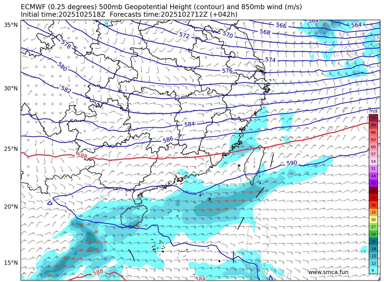 下周沿岸风力较大！还有几阵雨！受到东北季候风和广阔低压区的共同影响下，预料一股