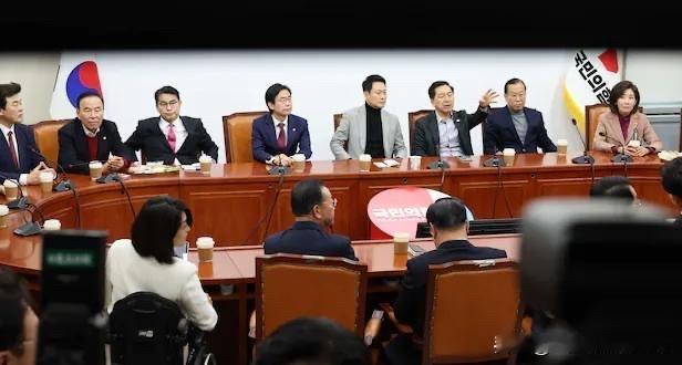 2月26日，韩国国民力量党党首张东赫在民调创新低后，紧急在国会与党内4届以上资深