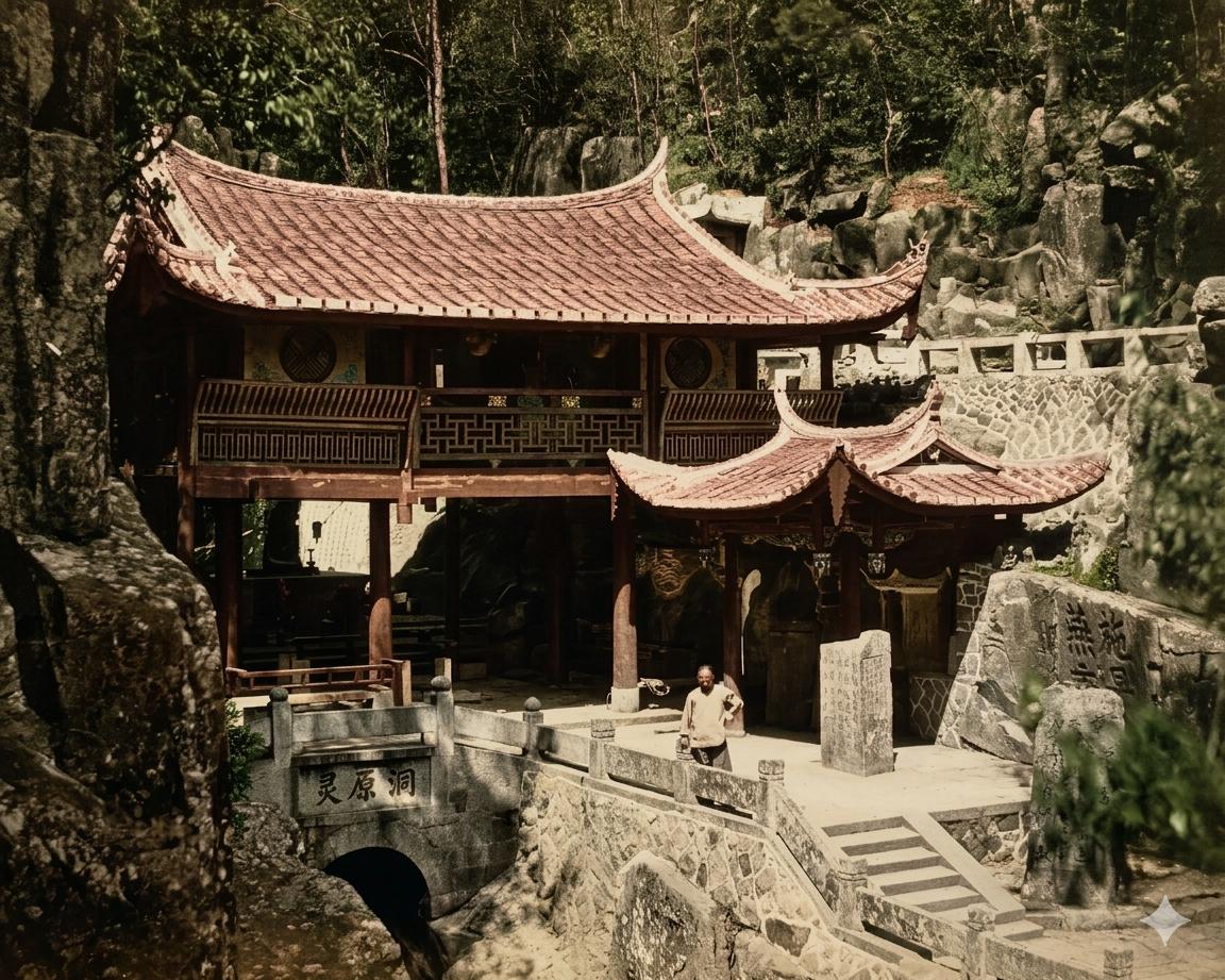 晚清，福州鼓山涌泉寺，作为「闽刹之冠」，这是这座福建千年古刹现存最早的原生影像之