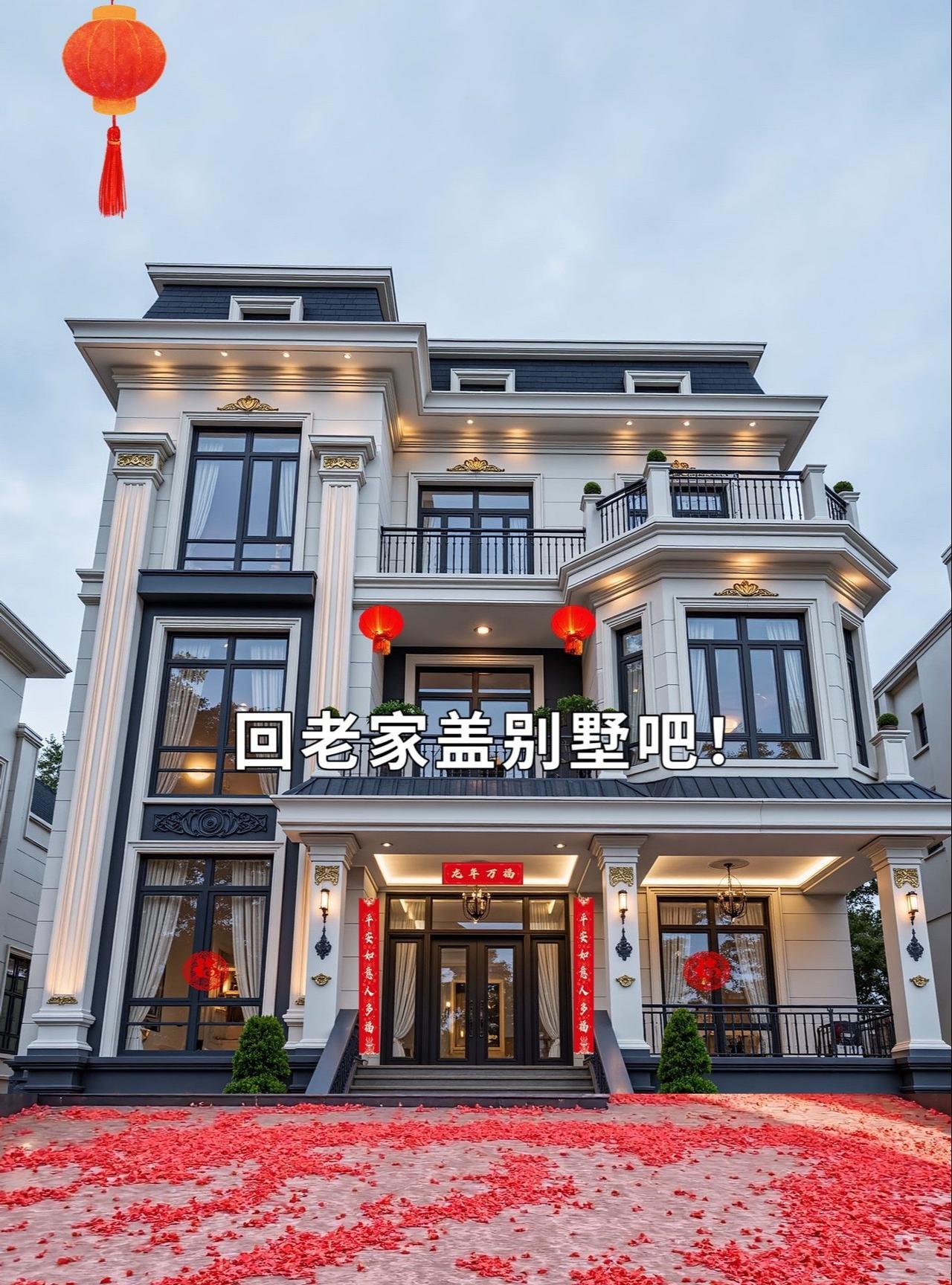 回老家盖房子吧！#建房说#农村三层别墅