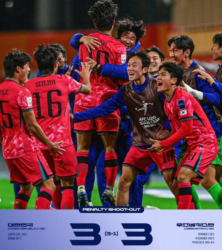 U20亚洲杯，要是单单看韩国队和乌兹别克斯坦的点球就可以为9号刘诚宇找到安慰的点