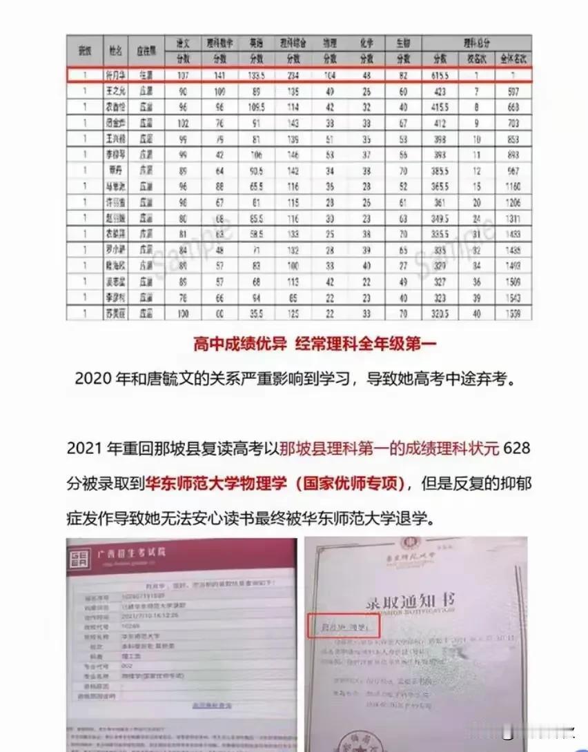 都说大学被退学才是压倒符的最后一根稻草符月华上大学后觉得学习压力太大，不堪重