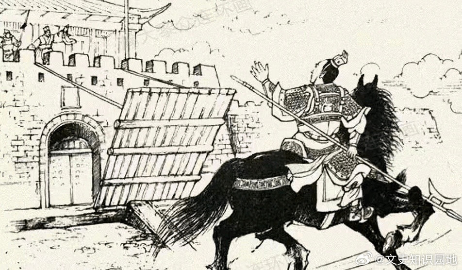 三国曹操攻下兖州，来夺濮阳，吕布自恃艺高，迎击曹操，曹操新收的许褚与典