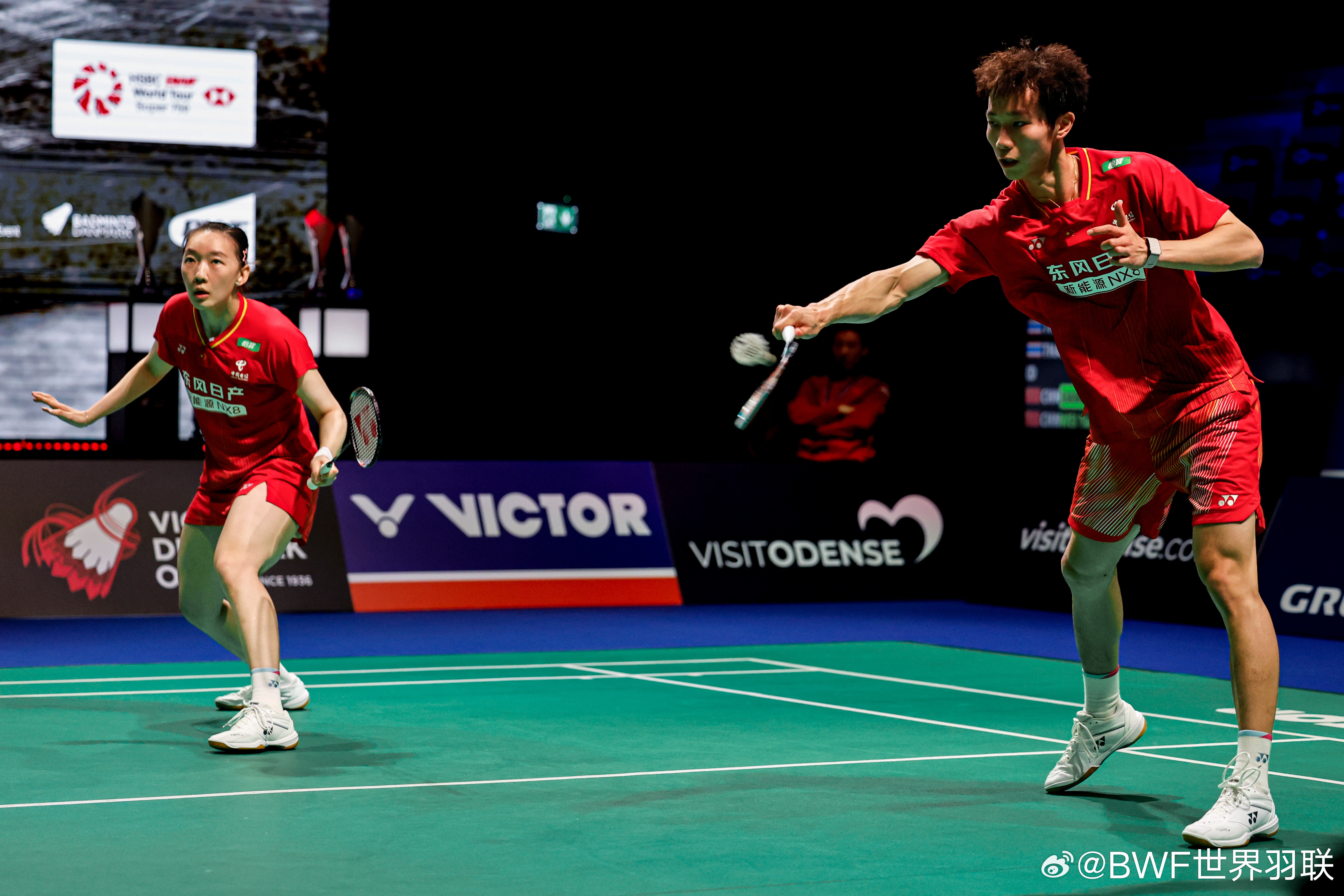 #丫邦组合2比0杨博轩胡绫芳#2026年丹麦羽毛球公开赛混双次轮，/魏雅欣2-