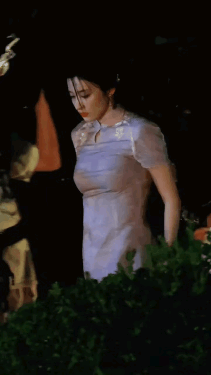 任何人穿旗袍都会有小肚子就还没有看过穿旗袍没有小肚子的人旗袍真的看人穿，王楚