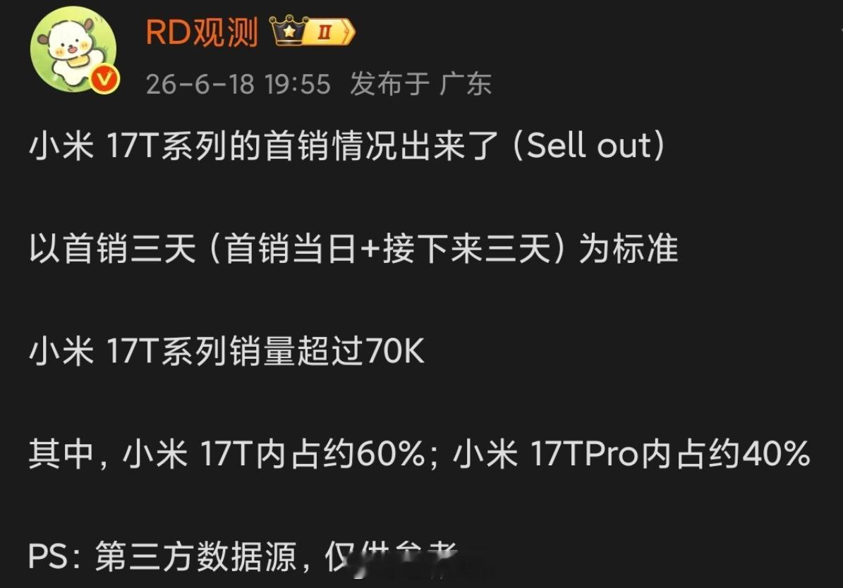 17T系列首销真不错