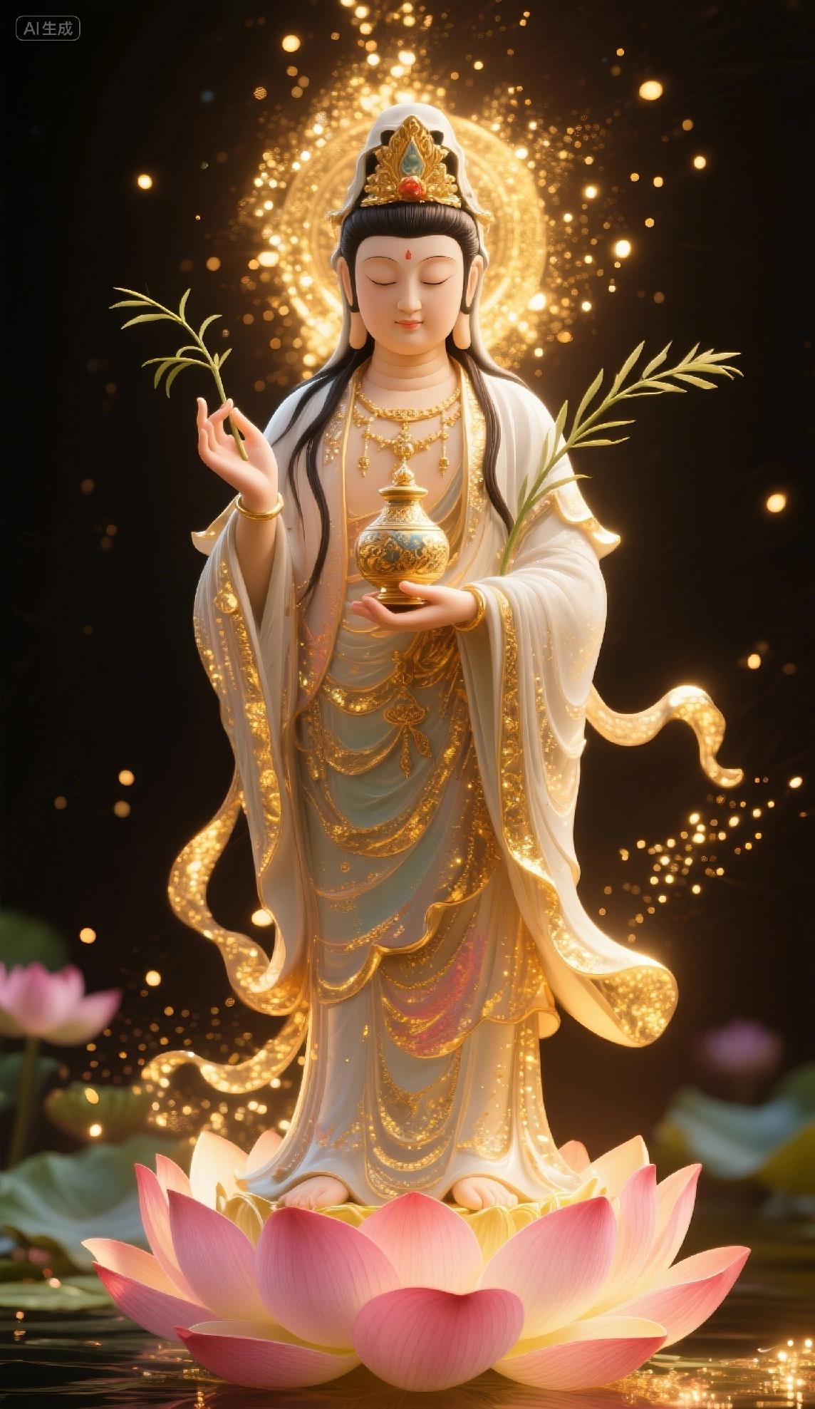 遇见观音菩萨，不要无视！留下“心想事成”整个五月好运连连你信不信？有些福气，