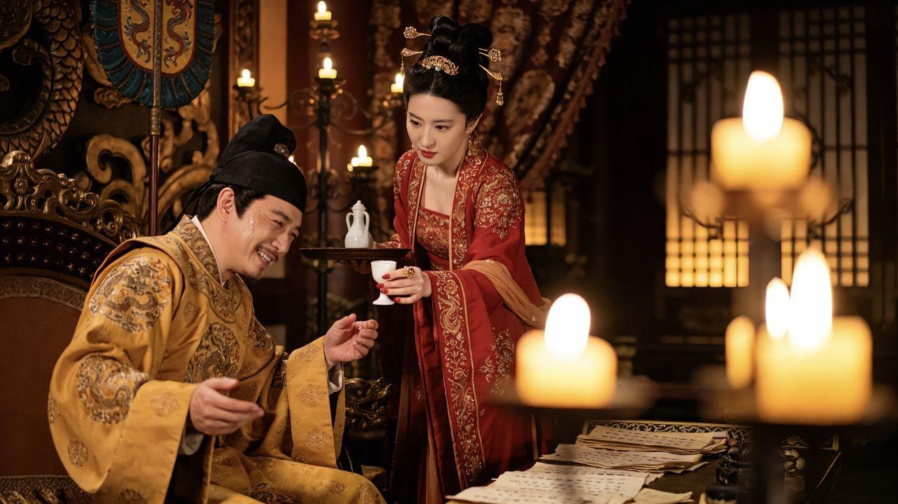 公元710年7月3日，安乐公主亲手将毒酒端到唐中宗李显的身前，李显苦笑道：“你们