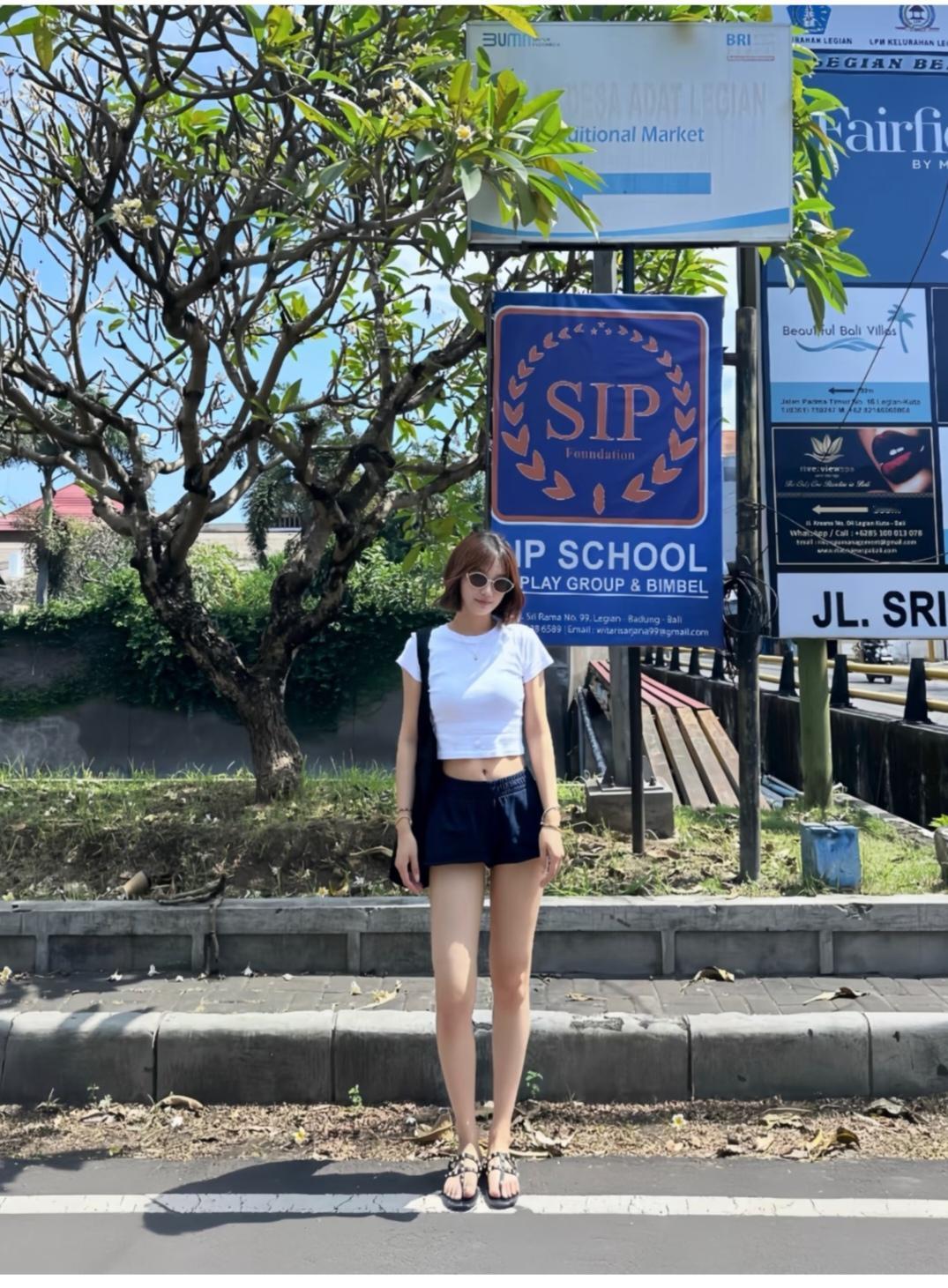 这身材一看就是模特出身。