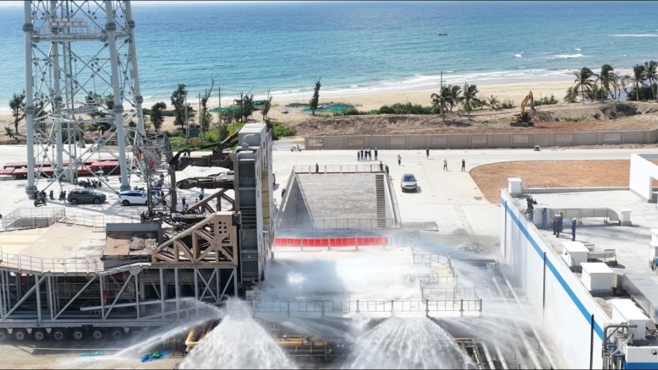 🇨🇳国庆节喜报！海南商业航天发射场二期基本建成，正式进入全系统合练阶段。9月24日三号工位喷水试