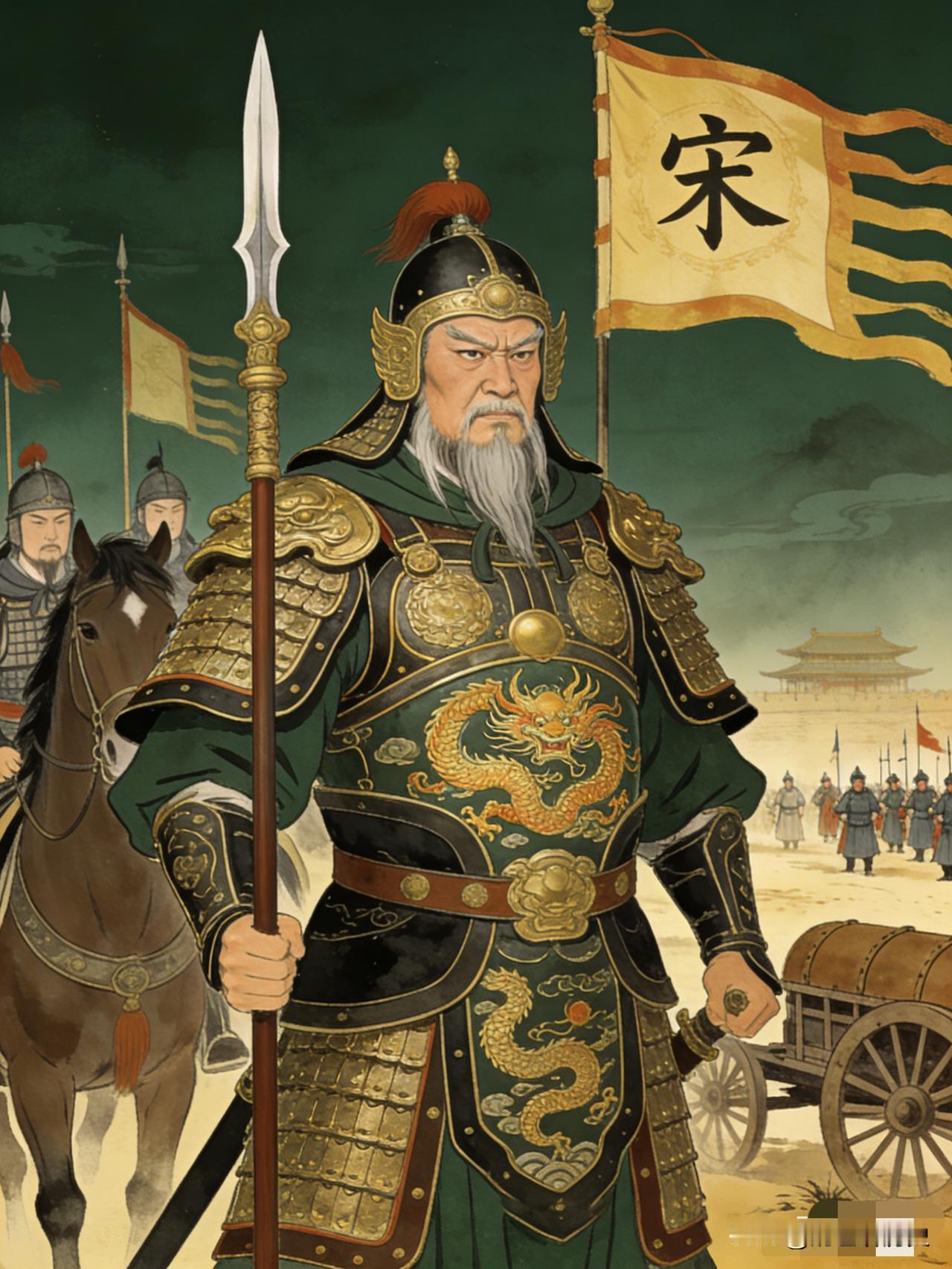 潘美能够撤退，王侁也可以逃走，然而，杨业只能拼死作战、绝不后退，因为他是北汉的国