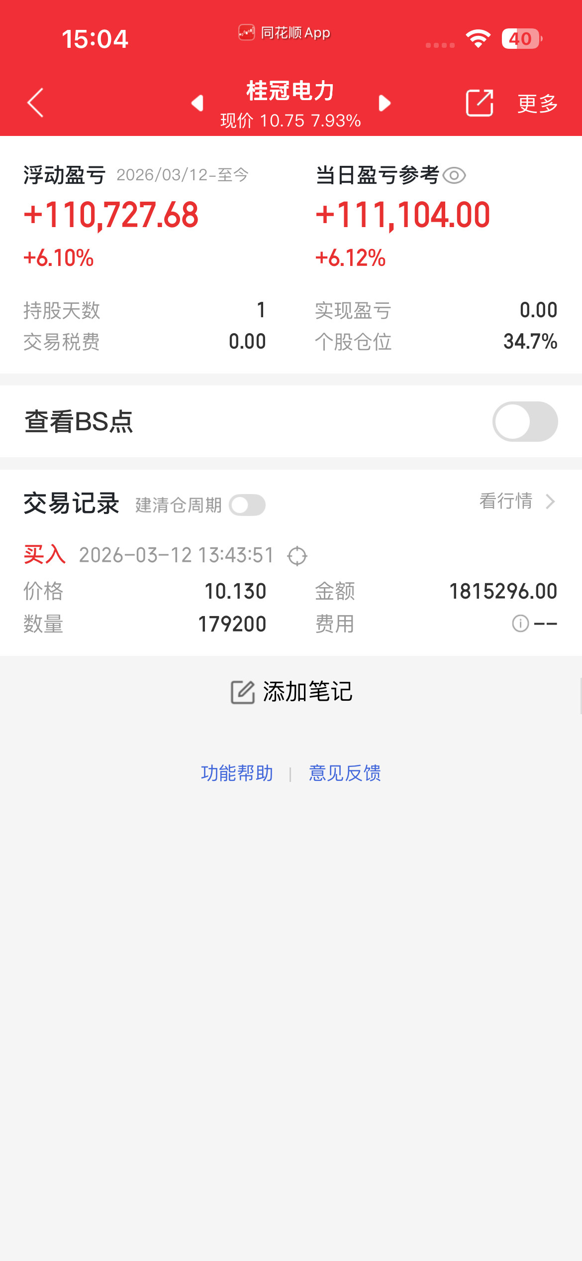 3.12战绩更新，该清的清！23岁牛散5000万买股浮盈超4100万