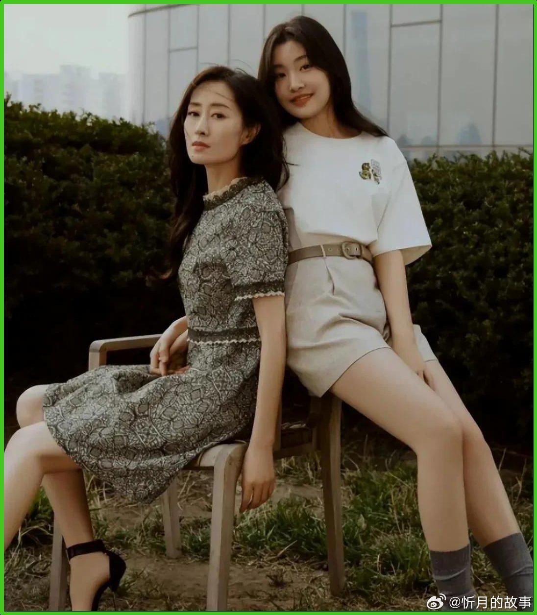 刘敏涛13岁女儿比妈妈还漂亮的高级脸，网友：这基因真会挑！