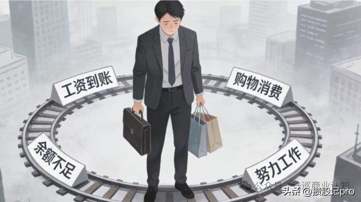 穷人赚个三五百万，他还是穷人，他会换大房子，好车子，背上贷款，然后又变成穷人。财