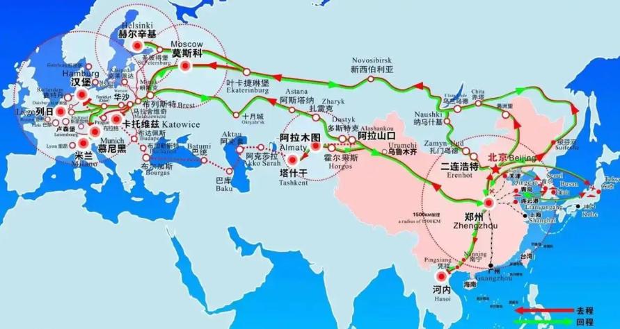 中欧班列面临三大世界难题：俄罗斯想通过中欧班列卡欧洲脖子，利用中方一块对付欧洲