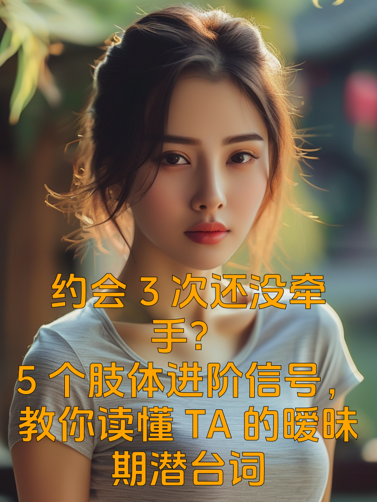 约会3次还没牵手？5个肢体进阶信号，教你读懂TA的暧昧期潜台词
