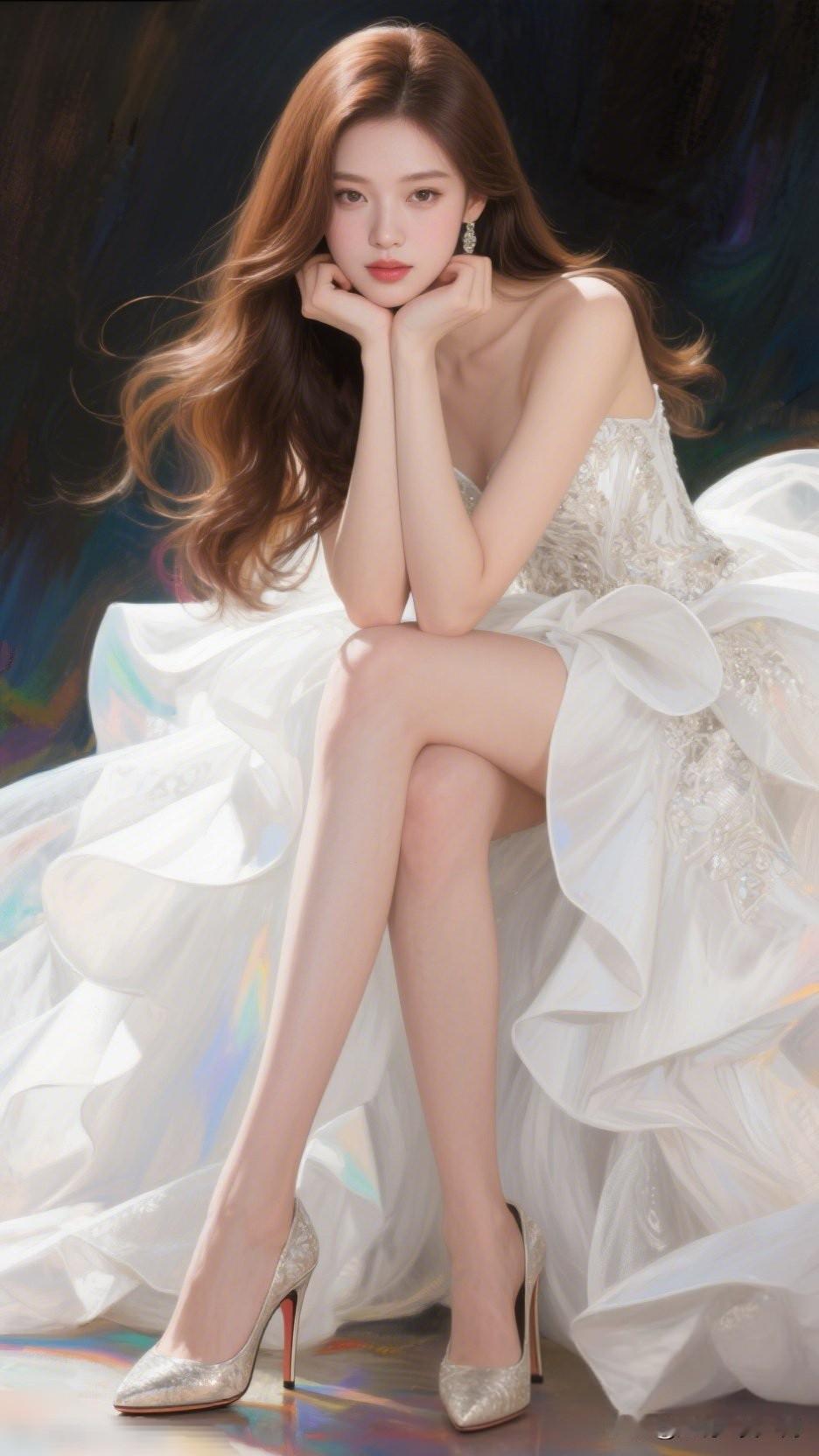 红袖添香夜，美人倚窗思。你心目中的美人梦幻白裙少女，优雅气质满满