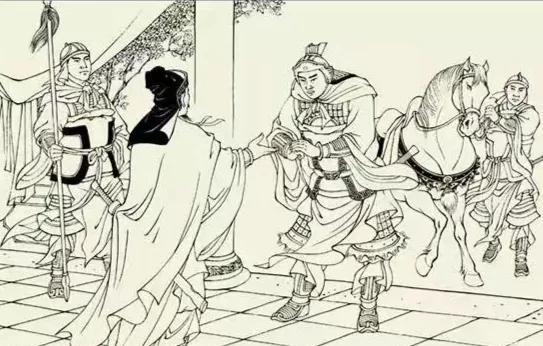 刘备俘虏蜀将张任，殷勤礼遇，盼他归降。岂料张任破口大骂：“忠臣不事二主！”一句话