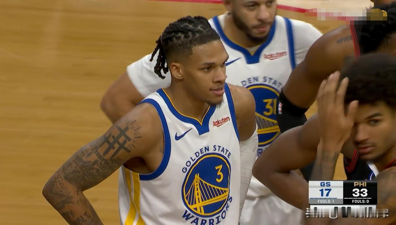 勇士新秀理查德真是未来可期！在今天勇士客场以98：99不敌76人的比赛中，理查德