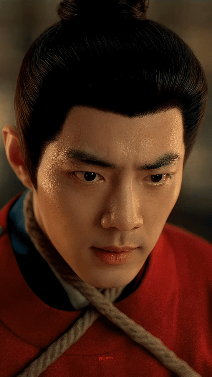 没有夸张的肢体动作，没有外放的情绪爆发，肖战只用“汗珠浸额”这一细节，便将藏海身