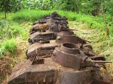 烽火问鼎计划丛林深处：二战时期被遗忘的日本九五式轻型坦克——二战结束时，美军要