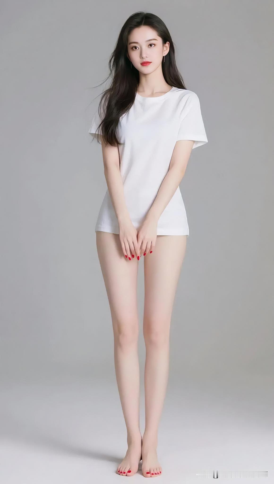 肤白貌美大长腿，气质佳！