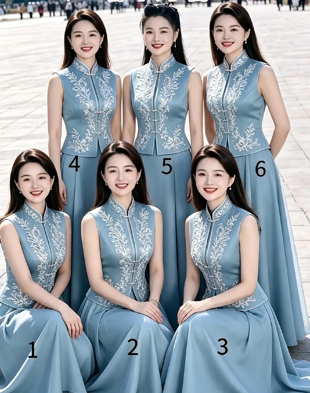 这6位美女当中，谁能看出哪两位是大家闺秀？艳丽的容貌可以依靠妆容加持，可大