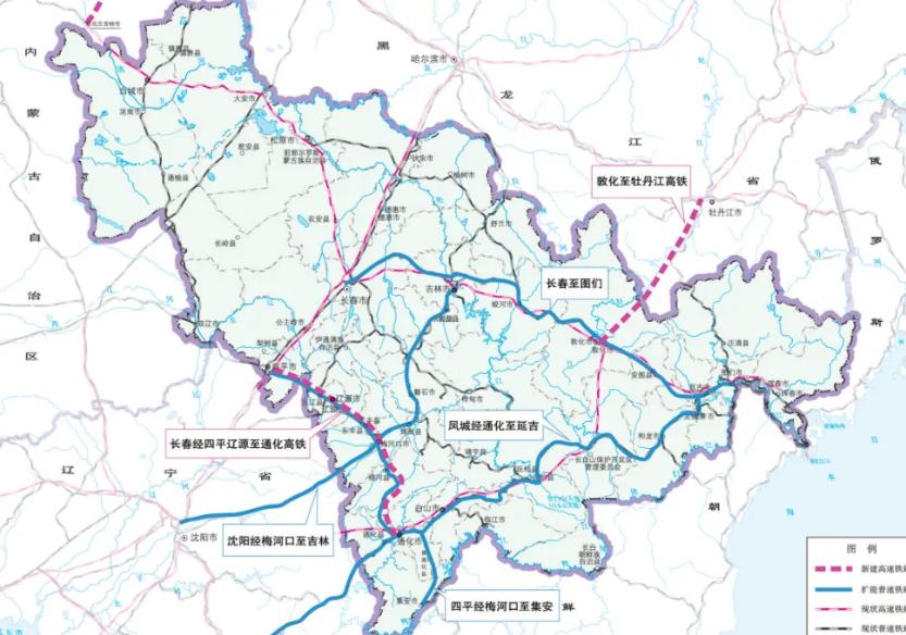 吉林省十五五铁路规划：4条铁路推进前期工作，1条高铁项目谋划中四大普速铁路改造