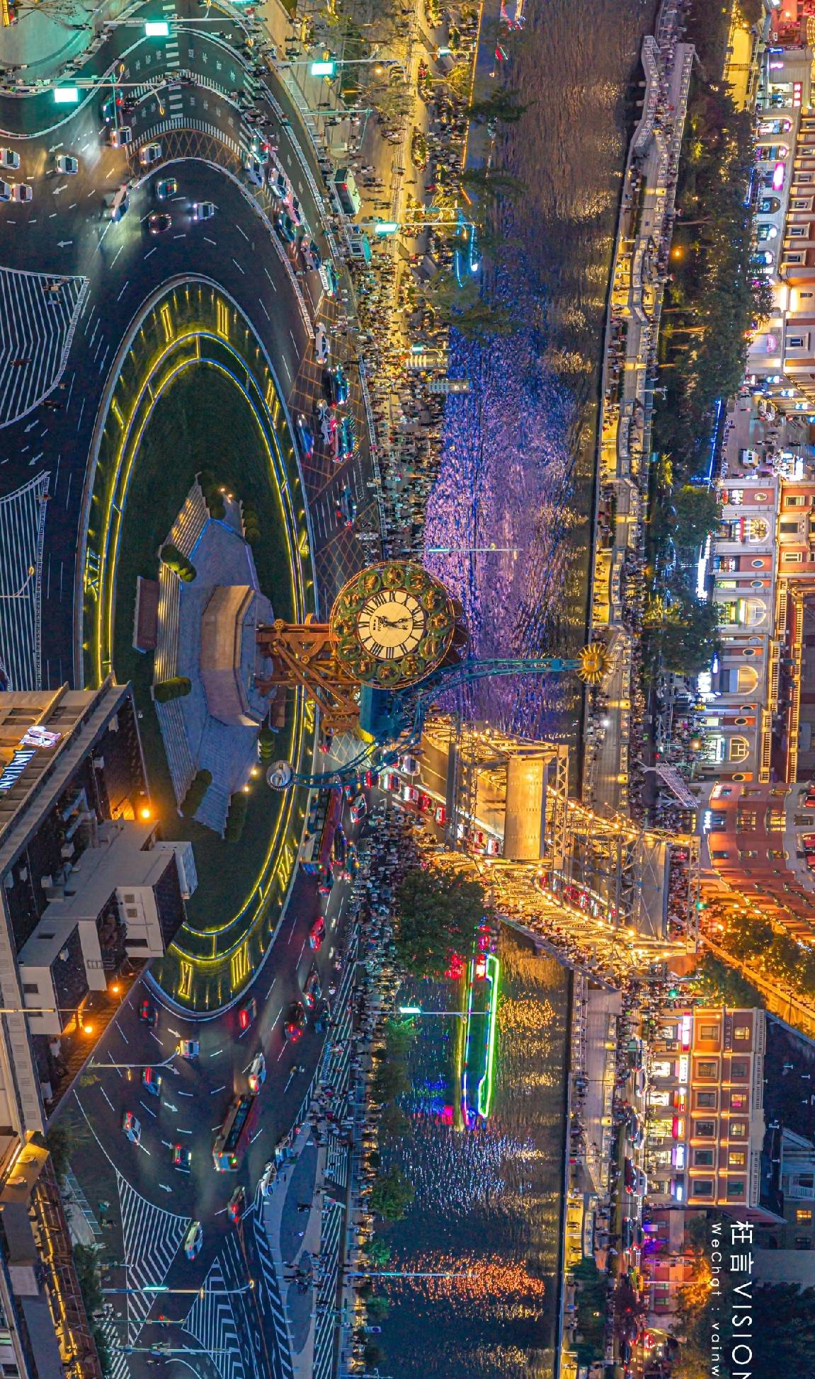 上和峰会后，天津夜景，这是天津的中心吗？中间是大钟吗？求助天津本地人[送