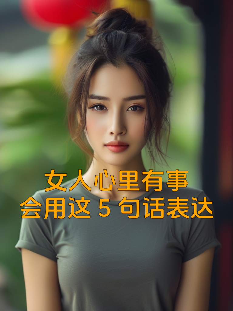 女人心里有事，会用这5句话表达