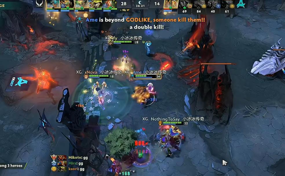 VG遭Navi无情碾压输掉第一局，另一边XG虽然在前期有一些操作瑕疵但还是通过整