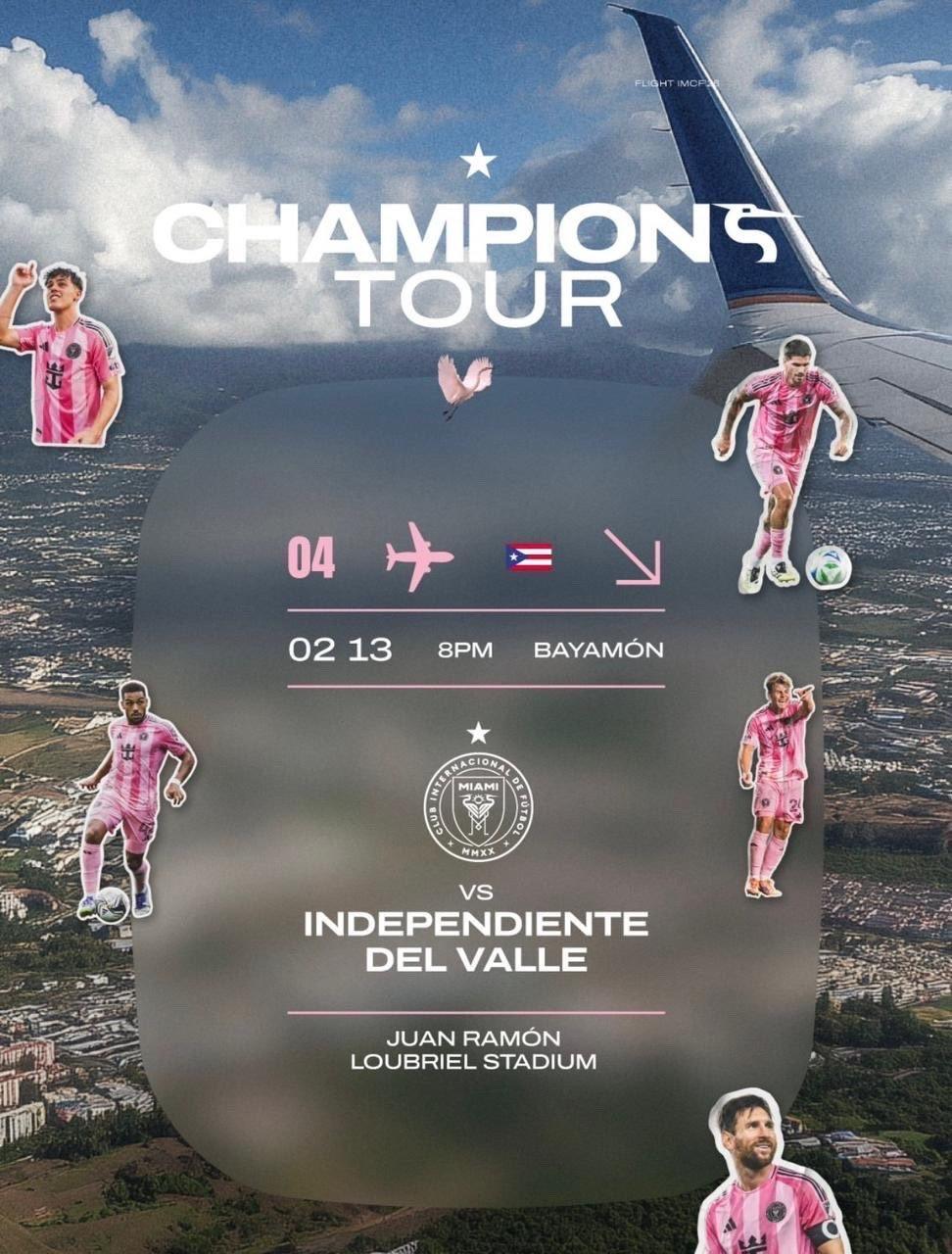🚨官方：迈阿密国际队🆚波多黎各山谷独立队🇵🇷2月14日早上八点（北京时间
