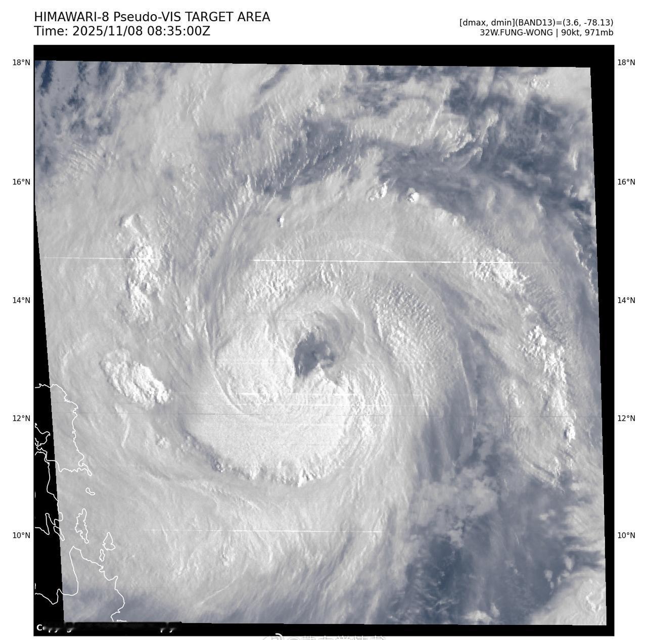 目前台风凤凰还在强台风级，由于自身环流较大凤凰需要花较多时间整合自身结构，而它能