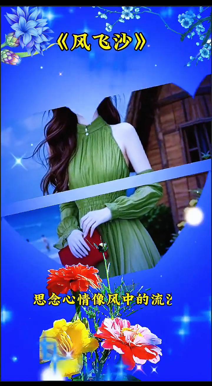 《风飞沙》。我对着天边星儿望，我对着故乡月儿望，思念心情像风中的流，彷徨的人把