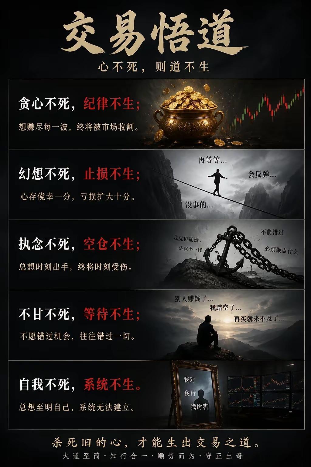 交易悟道，心不死，则道不生