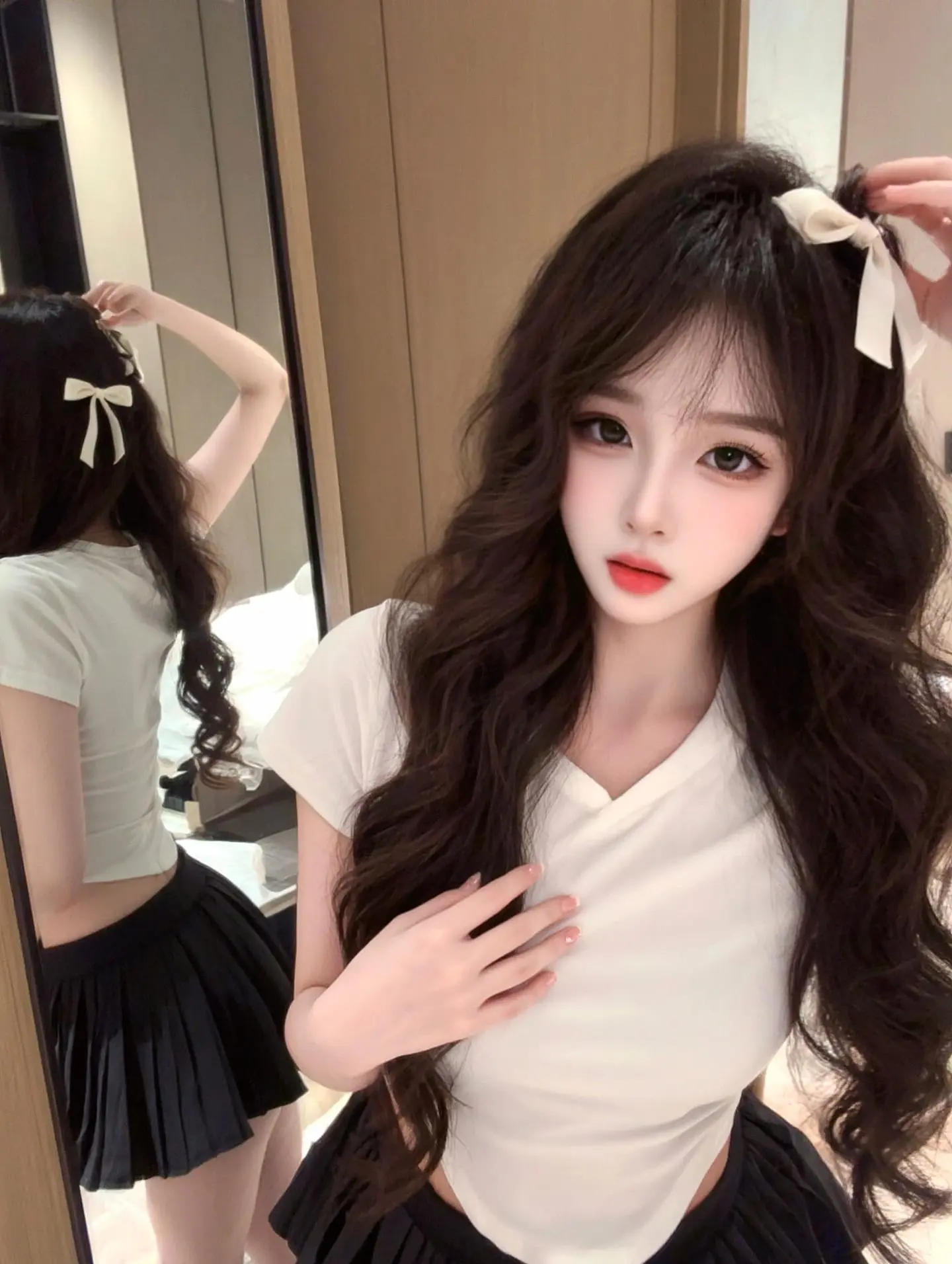 讨论 双鱼座甜妹 发型分享 百褶裙少女 原创