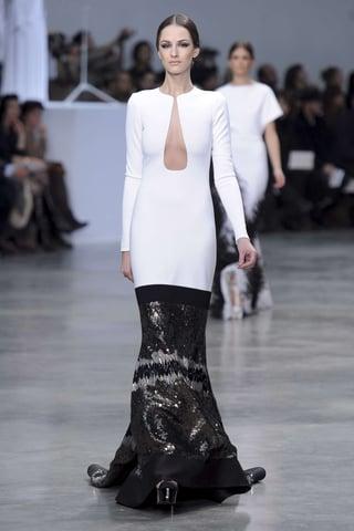 StephanRolland2013春夏高定系列，面料这块真的绝了。丝绸、雪