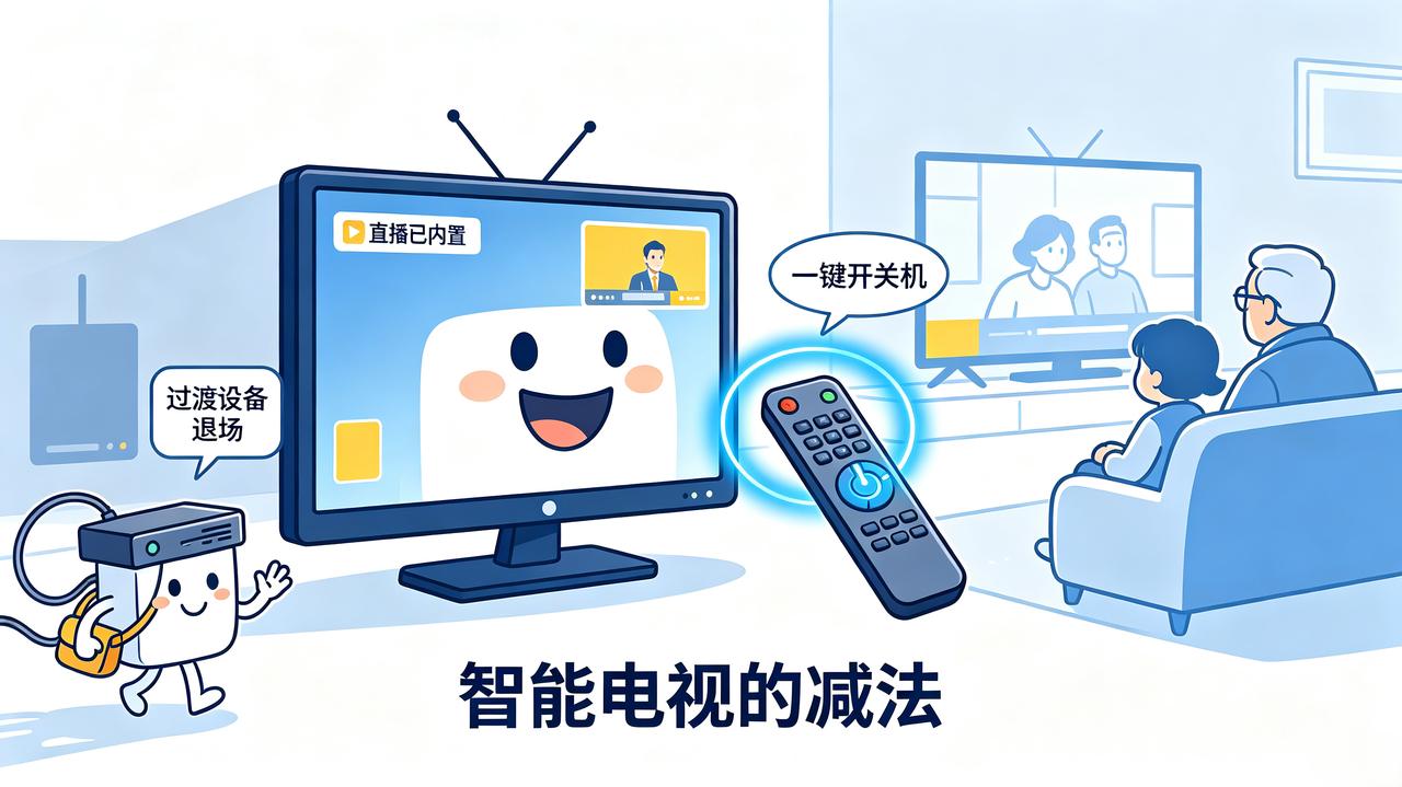 在我看来，外置机顶盒从始至终都是一个多余的过渡产物。智能电视普及多年，本该原生集