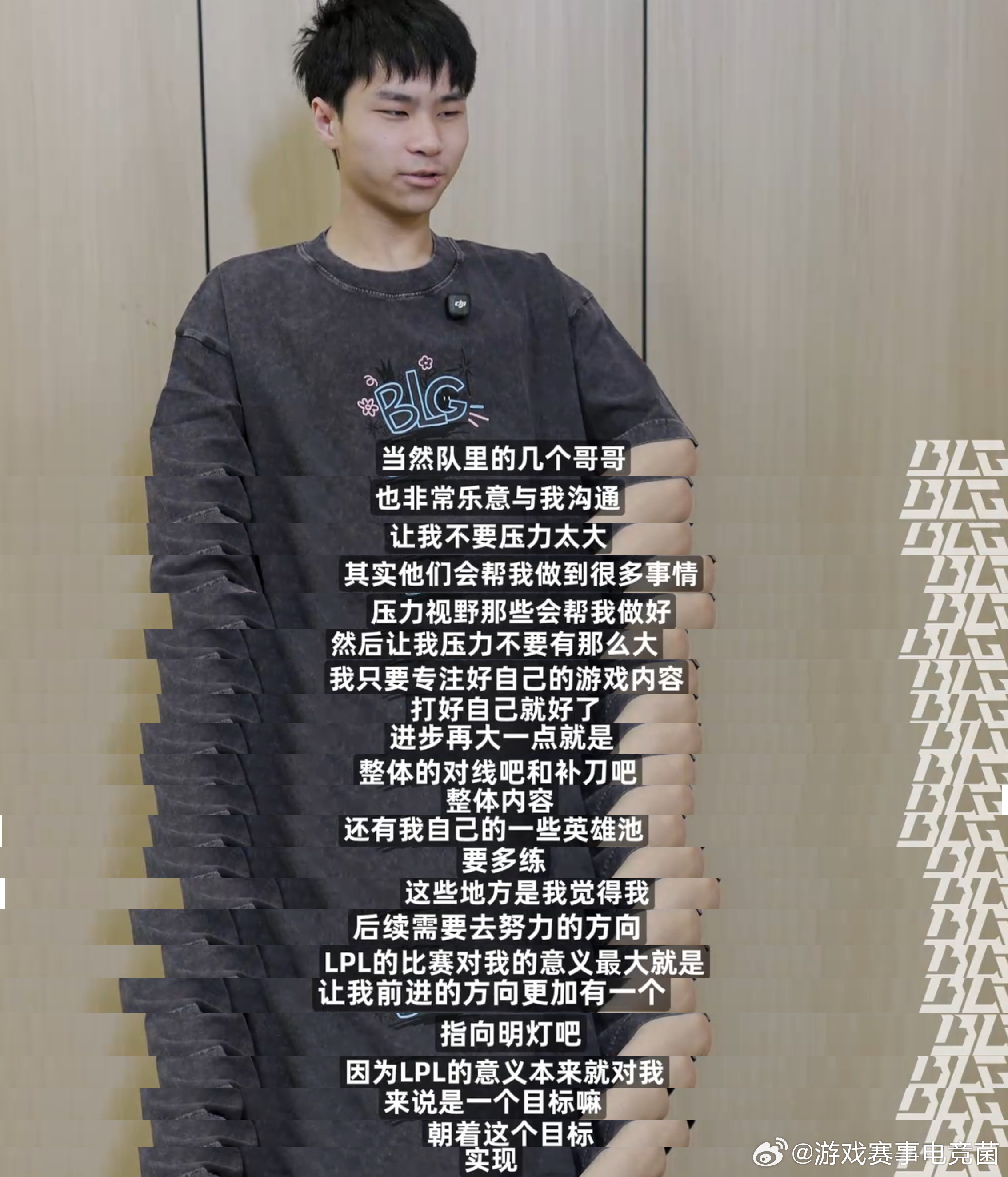 Flandre首发Wenbo替补看了BLG纪录片就大概猜到wenbo要暂时离开了