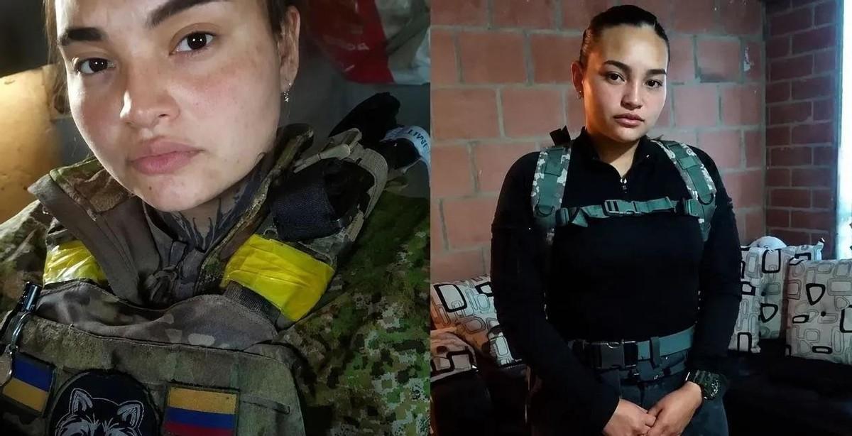8月14日，哥伦比亚女雇佣兵丹妮埃拉在扎波罗热被俄军俘虏时，身上还缠着战友们仓皇