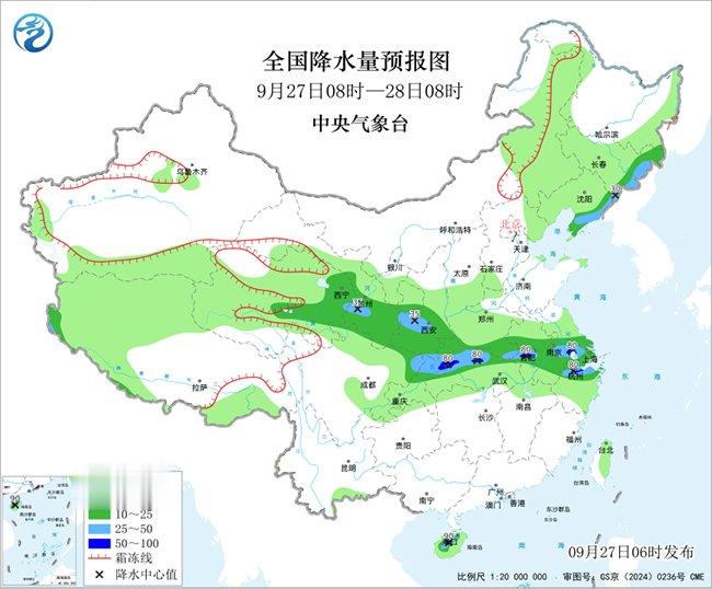 华西至黄淮江淮多降水 中东部地区将有大风降温过程