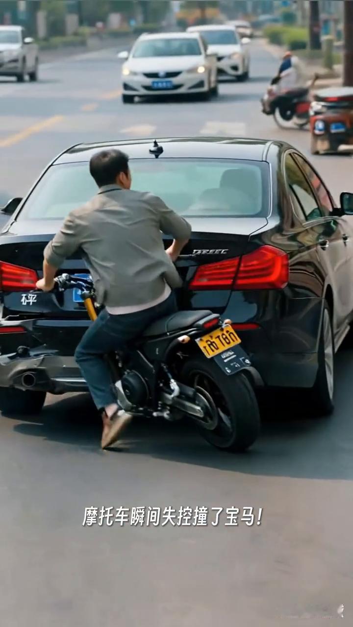 那天我骑摩托载着媳妇，速度五十多码，正正常行驶。路边一群妹子跳热舞，我承认多看了