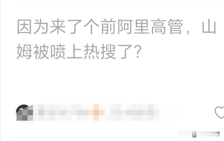 就因为山姆来了一个前阿里高管，就被会员们喷上了热搜？这事挺有意思的，就我个人而言