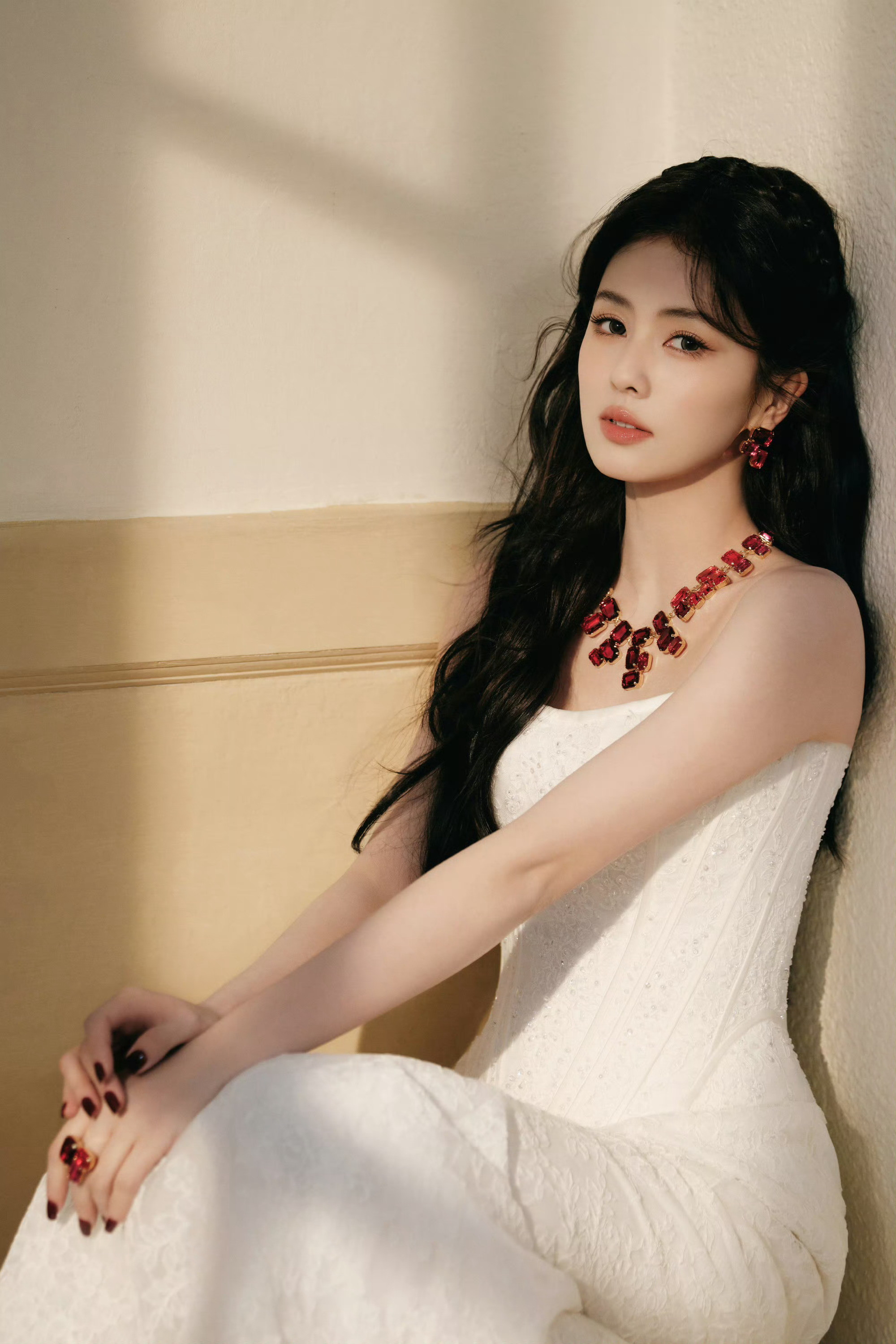 白鹿像一只高贵的波斯猫每张照片好美好温柔好优雅啊