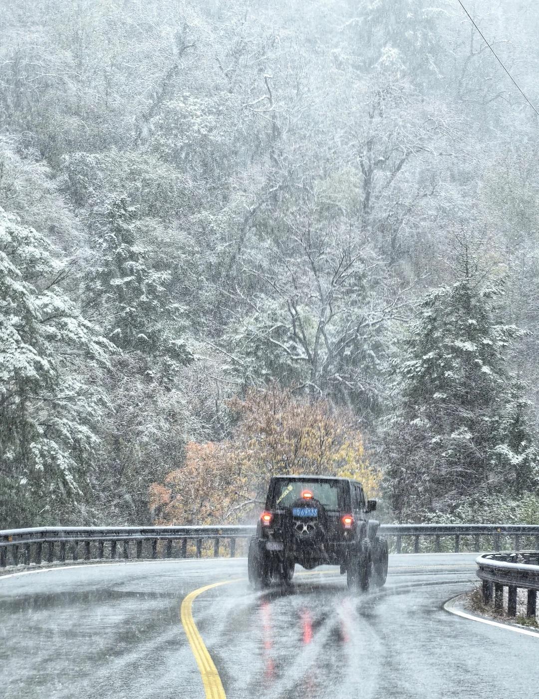 今日（10.31）·风雪理小路四川阿坝理小路好好记录这美丽的雪景最美不过的雪