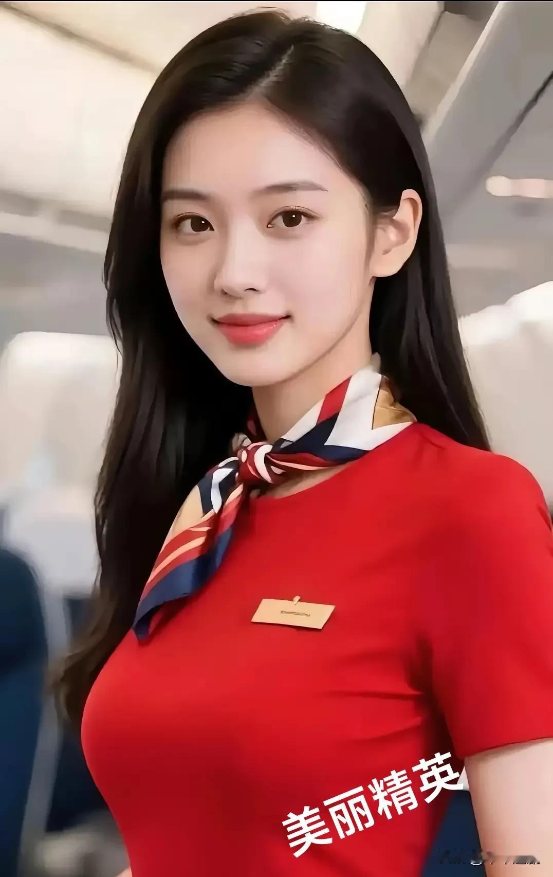 万米高空的风景线，她以专业与优雅诠释“美丽精英”，每一次微笑都是云端的温柔名片，